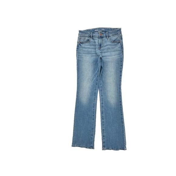 Old Navy Mid Rise Kicker Bootcut Women's size 2 Medium Blue Denim Jeans - Picture 1 of 5